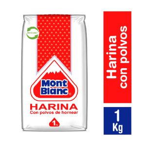 Harina mont blanc con polvo de hornear 1 kg