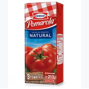 Salsa de tomate pomarola natural 213 gr