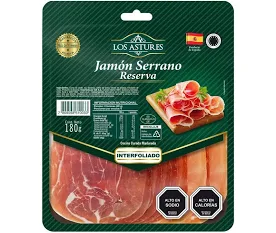 Jamon serrano los astures 180 gr