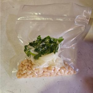 Poroto blanco con cebolla y cilantro 300 gr