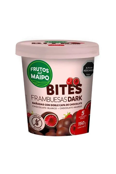 Bites Frambuesas Dark 150 gr