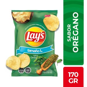 Papas Lays Orégano 170 gr